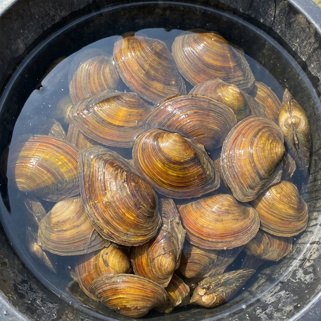 100 Stück Teichmuscheln 7 bis 10 cm (aus Europa)