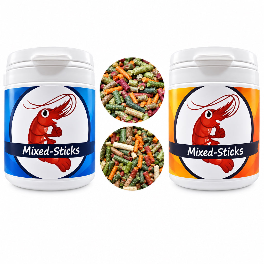 Futter-Sticks Misch-Dose – Garnelenfutter mit vielen Sorten – 240 g