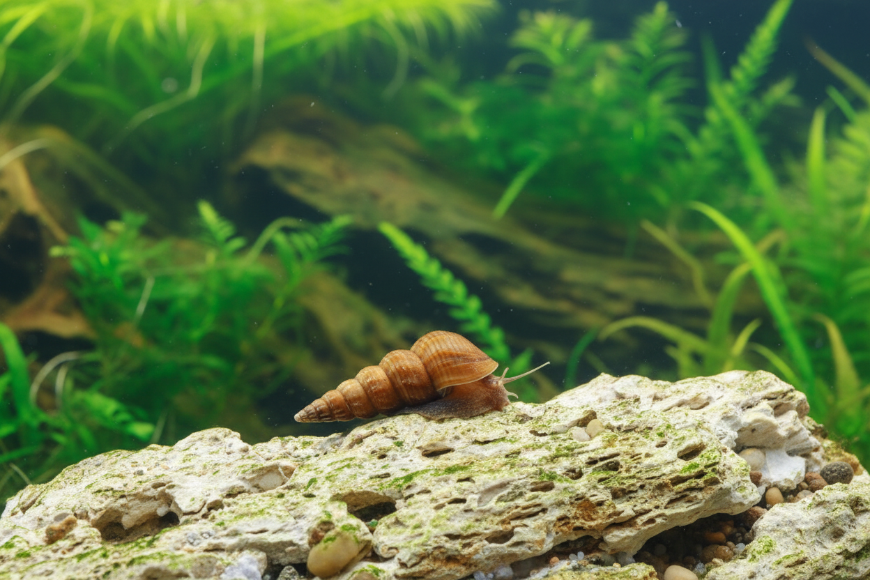 Herkules-Turmdeckelschnecke – Brotia herculea