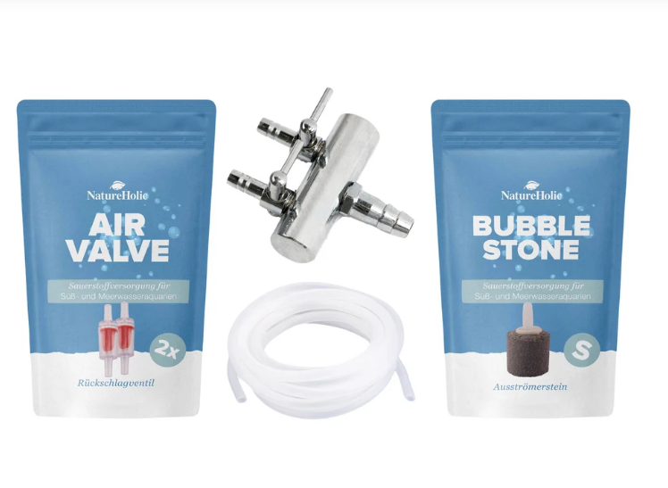 Sprudelstein für Aquarium Komplettset