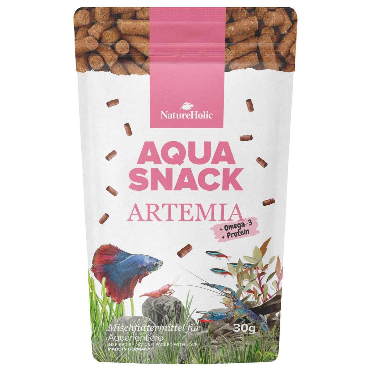 NatureHolic - AquaSnack Artemia Sticks - 30g