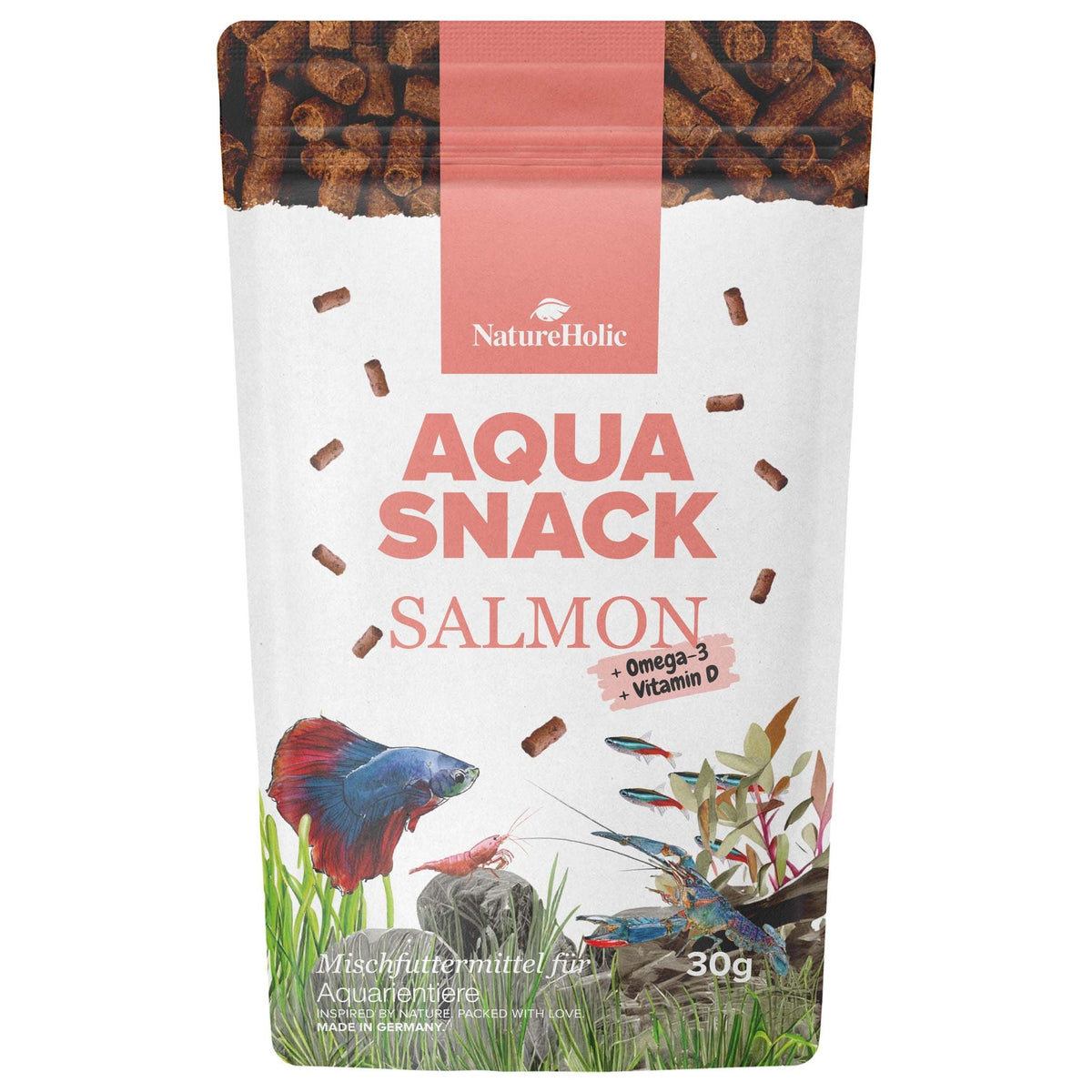NatureHolic - AquaSnack Salmon Sticks - 30g