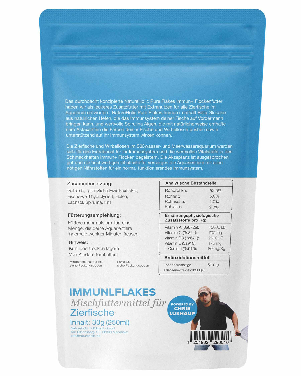 NatureHolic Pure Flakes - Immun+ - 250ml