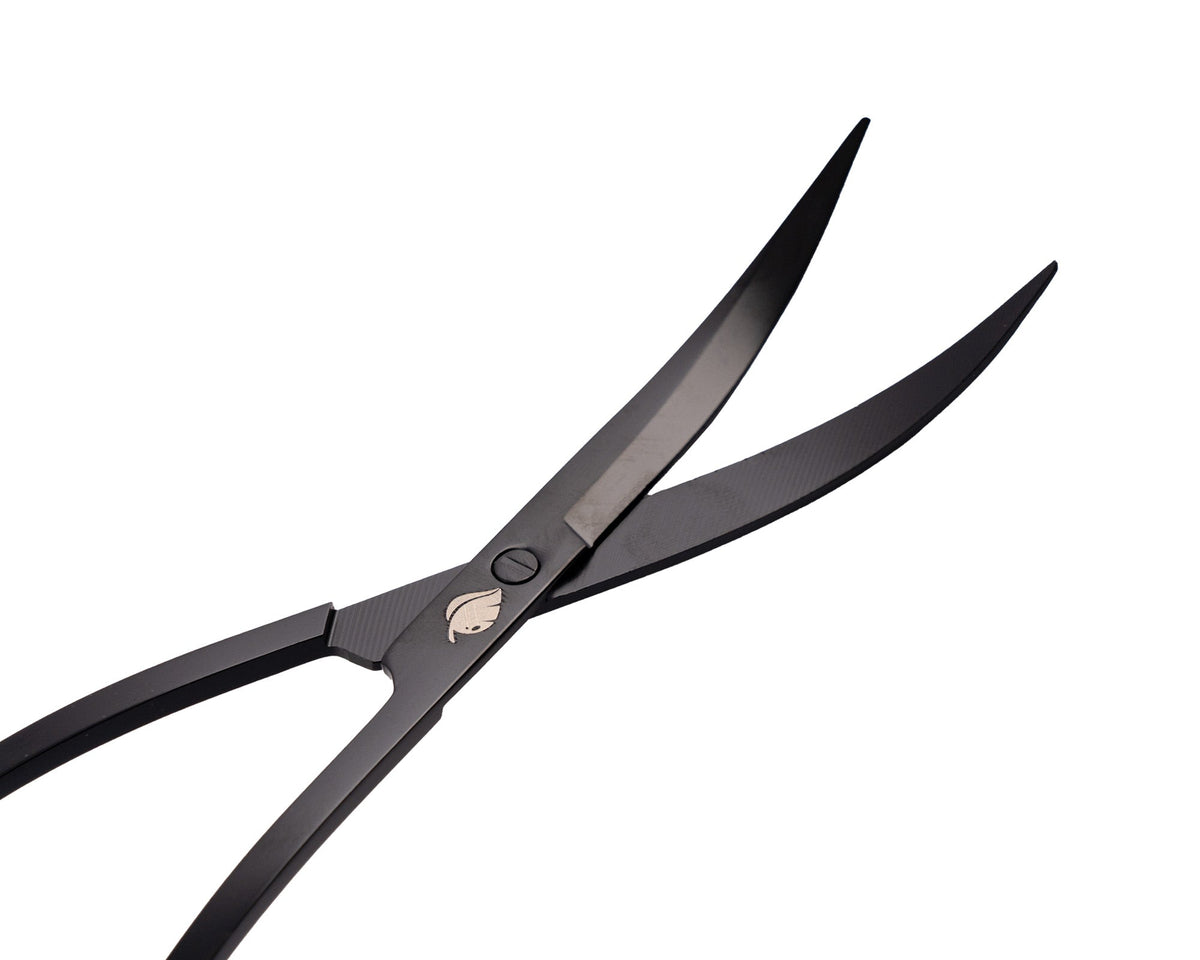 NatureHolic Scaping Scissors wave black - 25cm schwarze Pflanzenschere