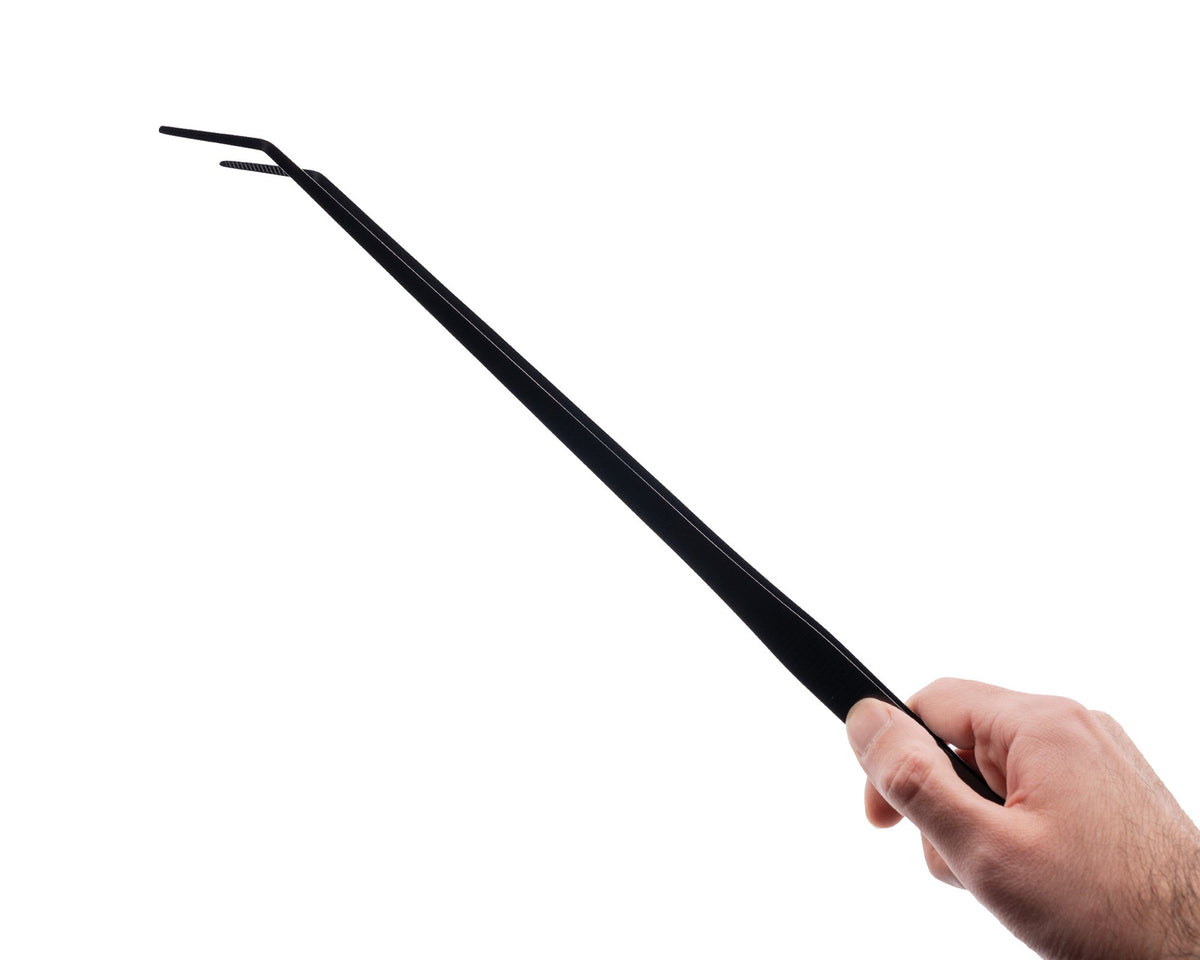 NatureHolic Scaping Tweezers curved black - 48cm schwarze Pflanzenpinzette