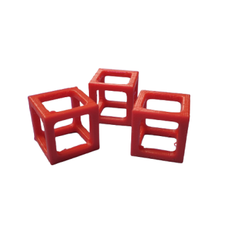 Shrimp-Cubes (rot) - 3 Stück