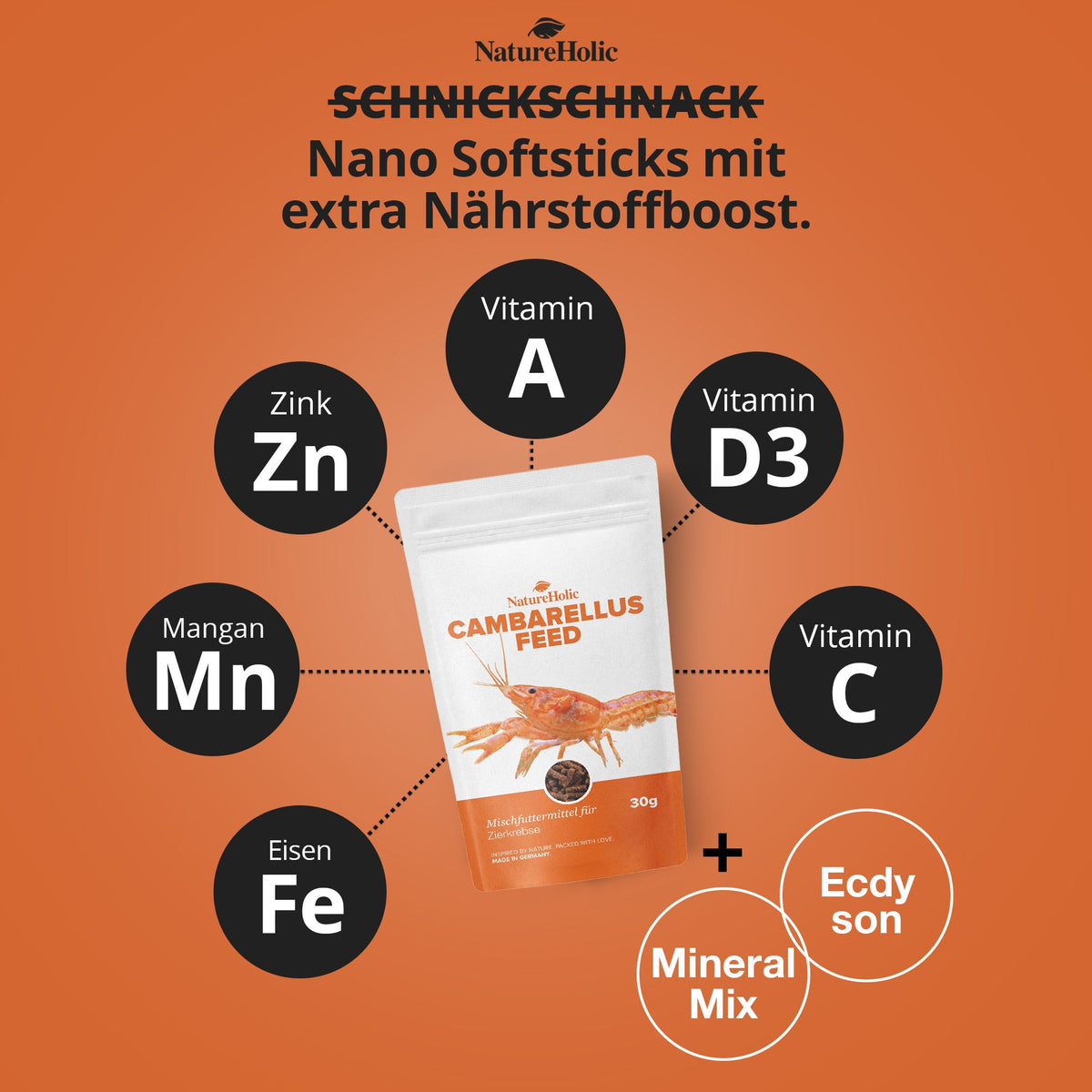NatureHolic Cambarellusfeed – CPO & Zwergkrebsfutter