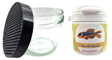 Laichfallen-Set (Glas + Aufsatz schwarz + Futter)