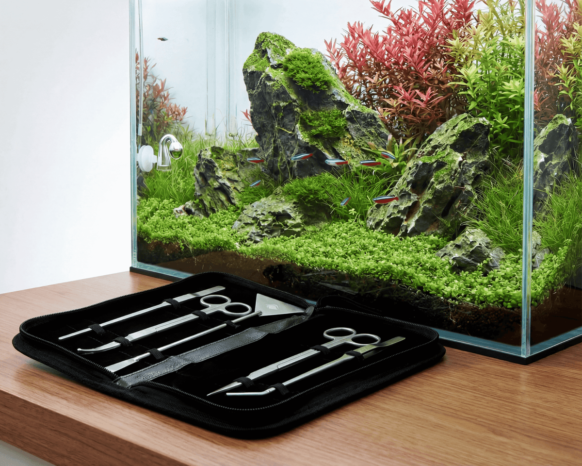 NatureHolic Aquascaping Set silver - fünfteiliges Tool Set
