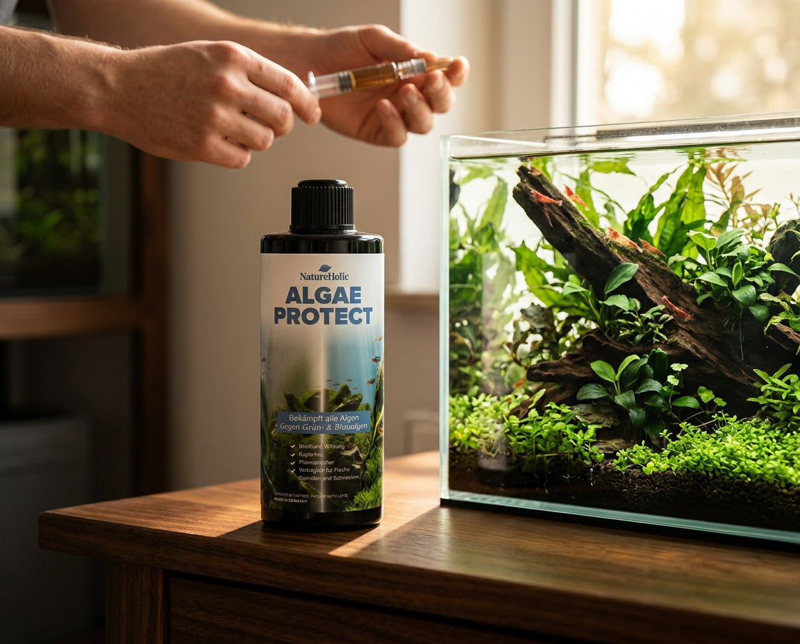 NatureHolic Algae Protect - Algen Entferner gegen die häufigsten Aquarium Algen 500ml
