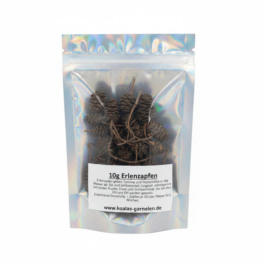 Erlenzapfen (10 g) – Naturprodukt für Aquarium