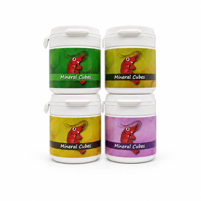 ShrimpTastic Mineral Cubes Set – 4 Sorten