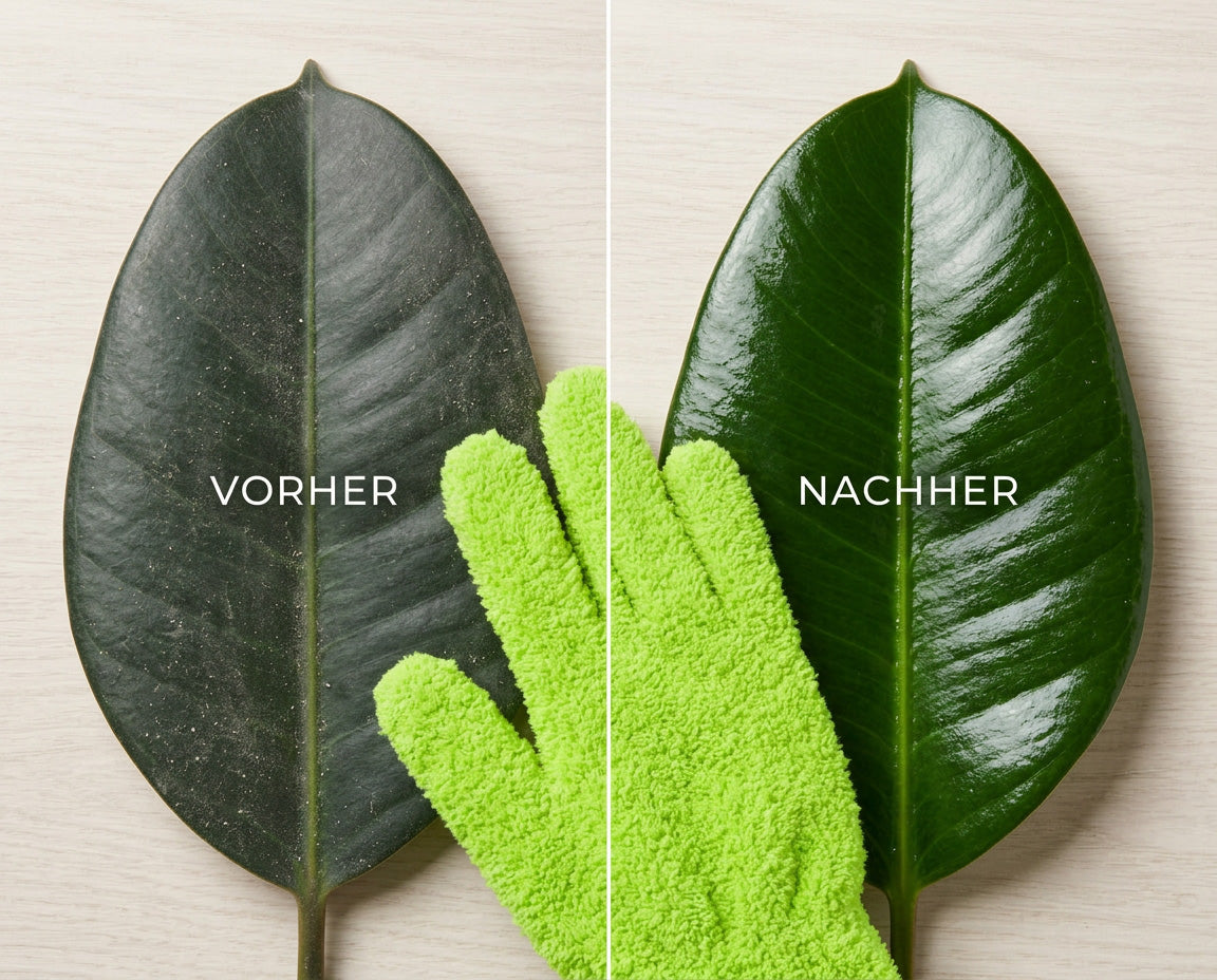 NatureHolic LeafGloves - Mikrofaser-Pflegehandschuhe für Zimmerpflanzen