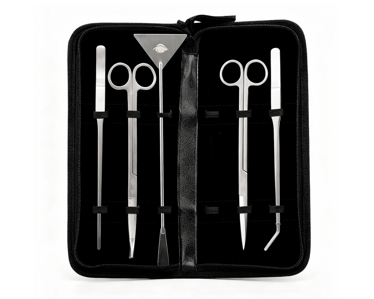 NatureHolic Aquascaping Set silver - fünfteiliges Tool Set