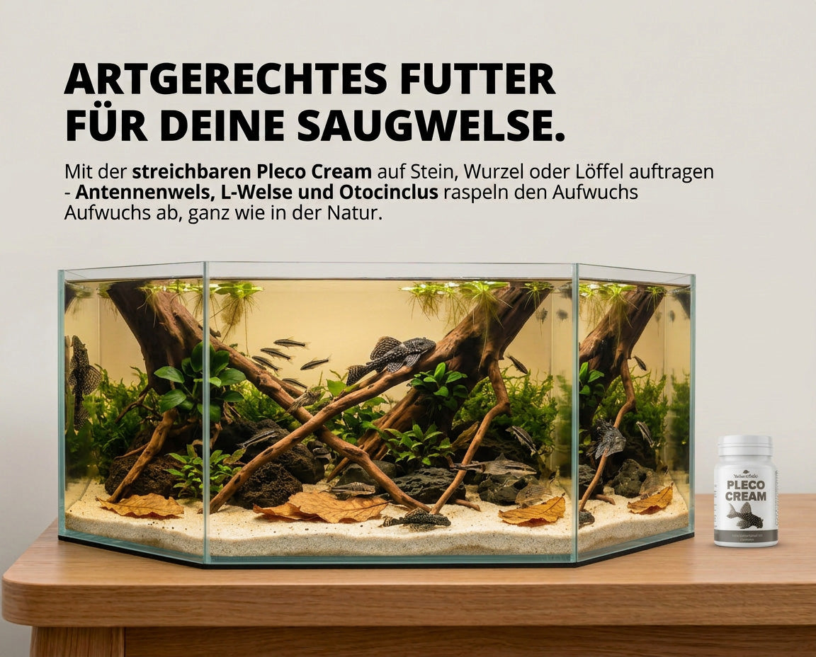 NatureHolic Pleco Cream - Futterpaste für Welse 100g