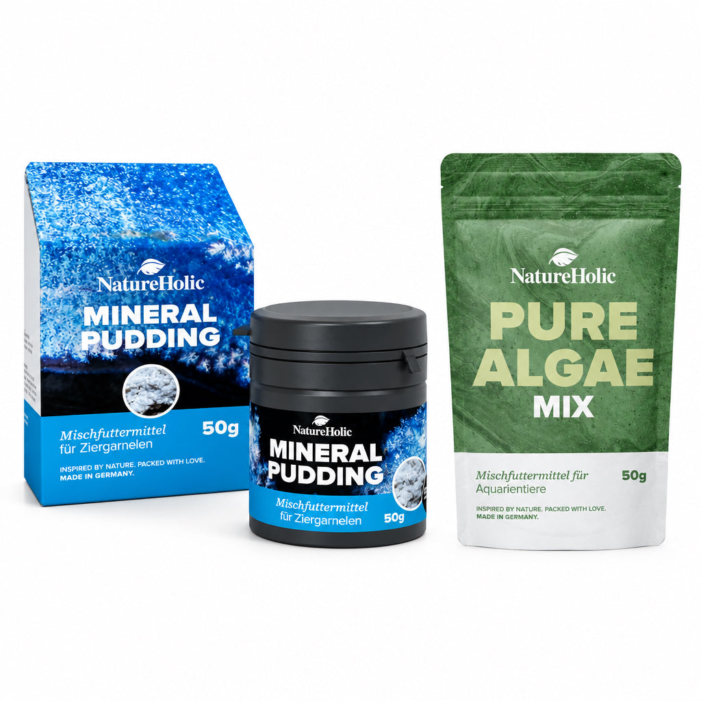 NatureHolic Mineral Pudding 50ml + Pure Algae Mix 50g Algenfutter