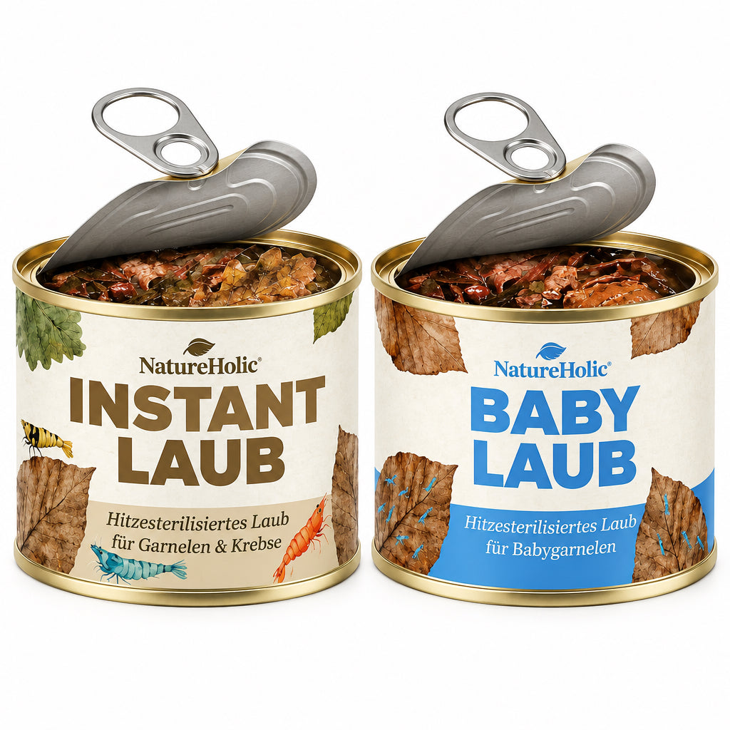 NatureHolic Baby Leaves + Instant Laub 200g – Sterilisiertes Laub