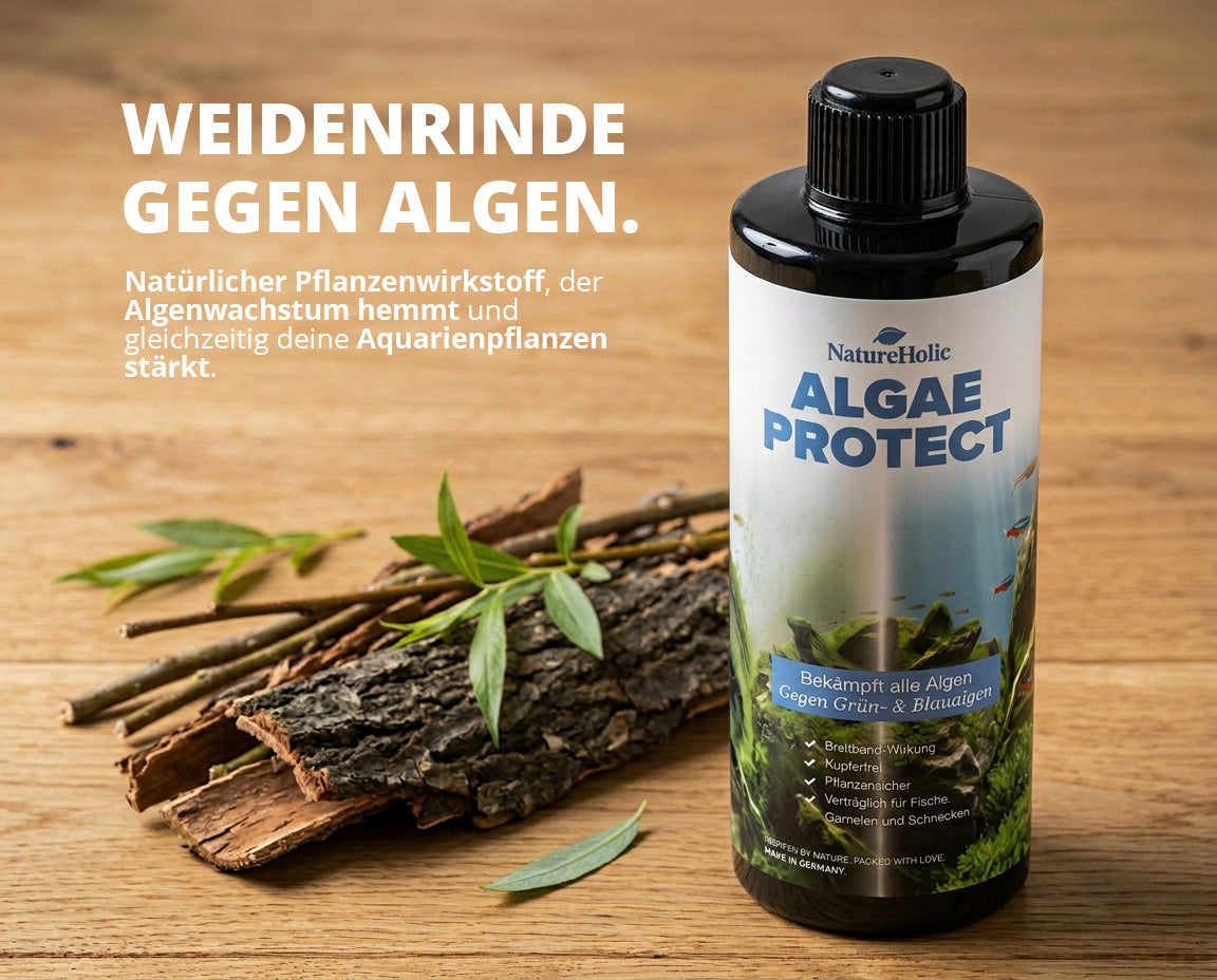 NatureHolic Algae Protect - Algen Entferner gegen die häufigsten Aquarium Algen 500ml