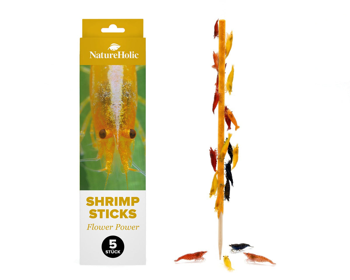 NatureHolic - Garnelen Lollies „Flower Power“ -  5 Lollis fürs Aquarium