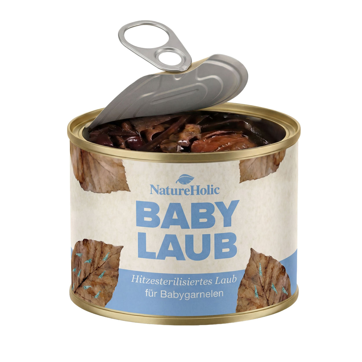 NatureHolic Baby Leaves - Sterilisierte und vorgewässerte Laubportionen 100g