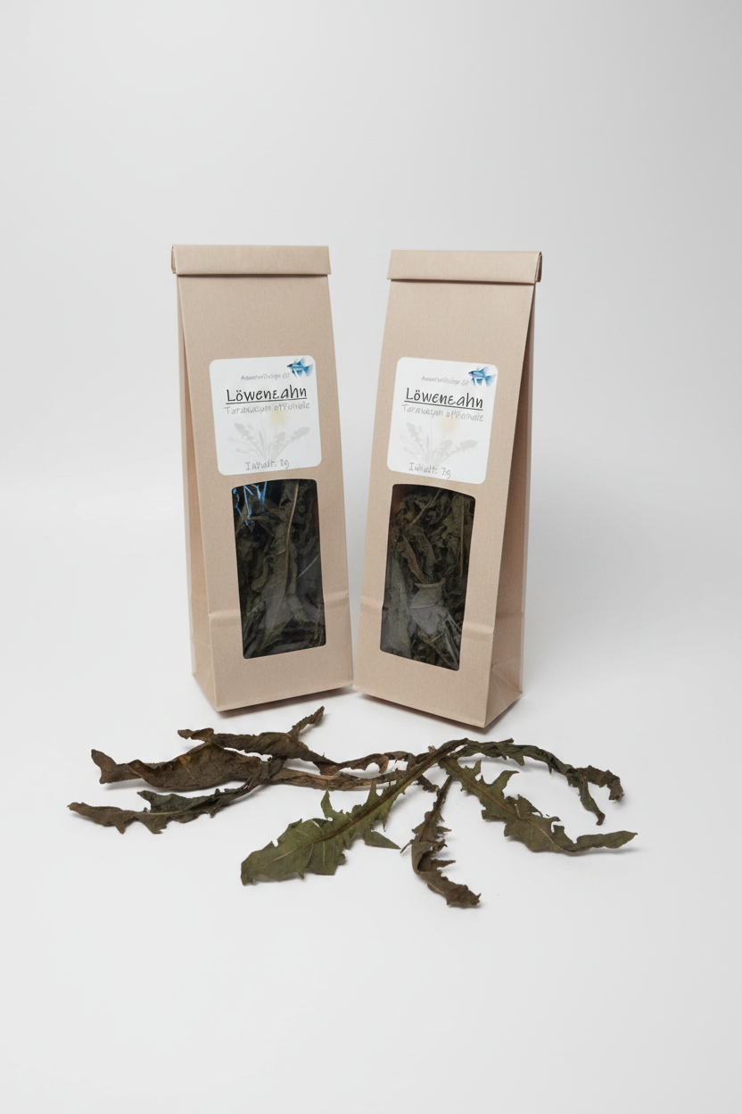 Löwenzahnblätter – Naturfutter für Garnelen, Krebse, Schnecken und Welse