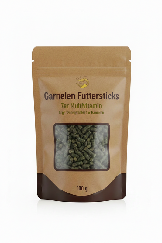 Garnelen Futtersticks 7er Multivitamin – Ergänzungsfutter für Garnelen (100 g)