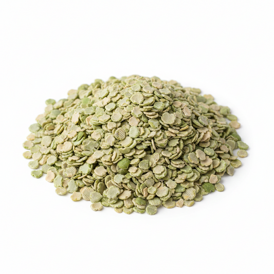 Erbsenflocken – Naturfutter für Garnelen, Schnecken, Zierfische