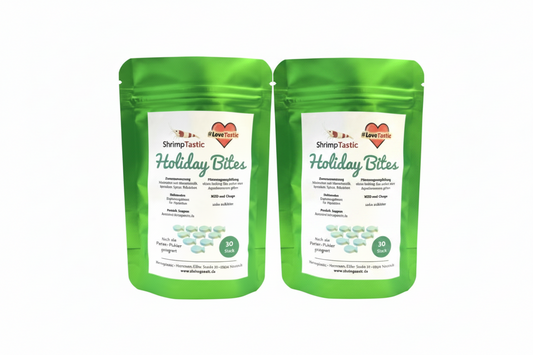 Holiday Bites mit Spirulina, Spinat und Echinacea