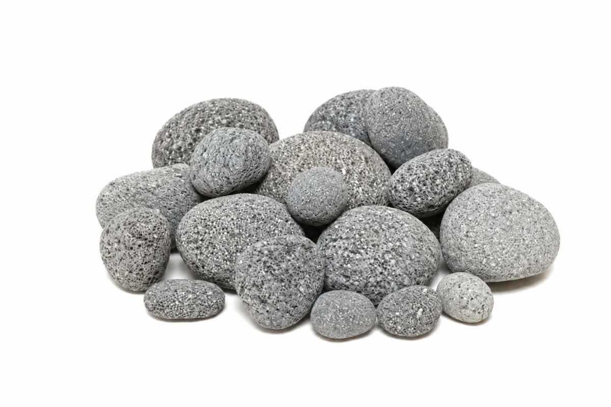 Zen Pebbles – Getrommelte schwarze Lavasteine