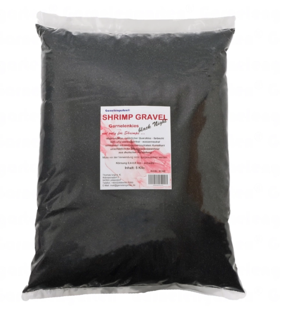 Shrimp Gravel black Night - Garnelenkies 5 kg
