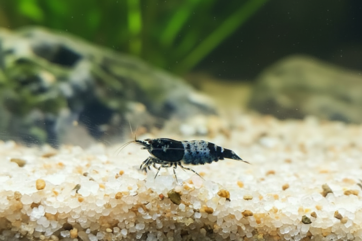 Zwerggarnele "Rili" Black - Neocaridina davidi