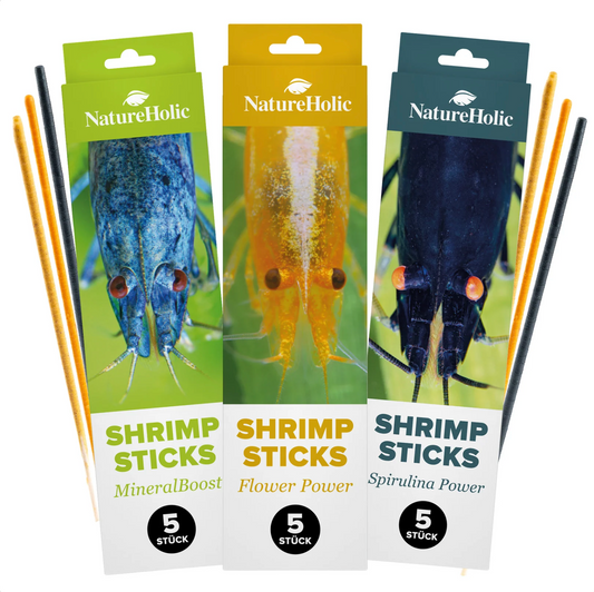 NatureHolic Garnelen Lollies Set - 15x Garnelen Lollis fürs Aquarium