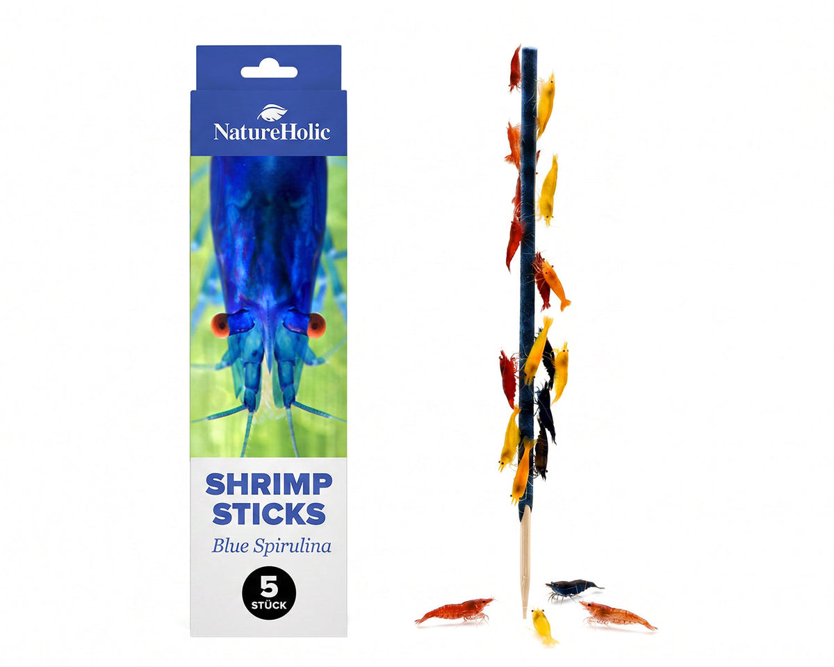 NatureHolic - Garnelen Lollies „Blue Spirulina“ - 5 Lollis fürs Aquarium
