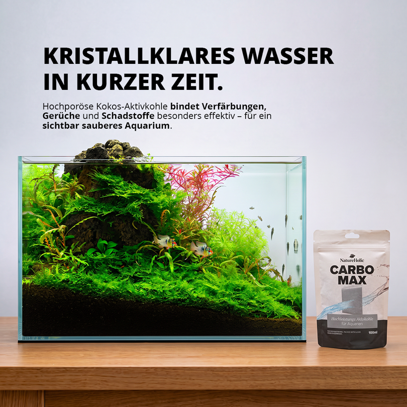 NatureHolic - Carbo Max - Aktivkohle fürs Aquarium - 100ml