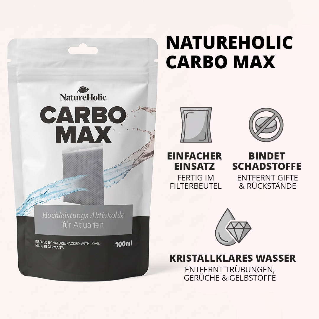 NatureHolic - Carbo Max - Aktivkohle fürs Aquarium - 100ml