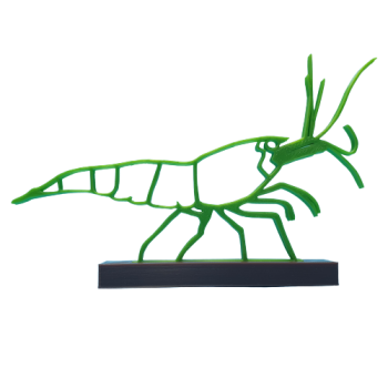 Deko-Garnele Green Jade