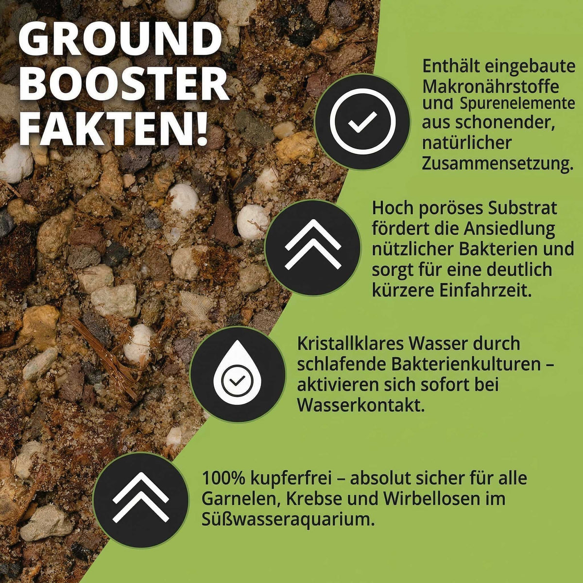 Natureholic - GroundBooster - Nährboden für Nano & Garnelenaquarien