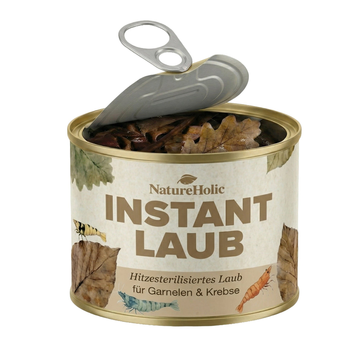 NatureHolic Instant Laub - Sterilisierte und vorgewässerte Laubportionen - 100g
