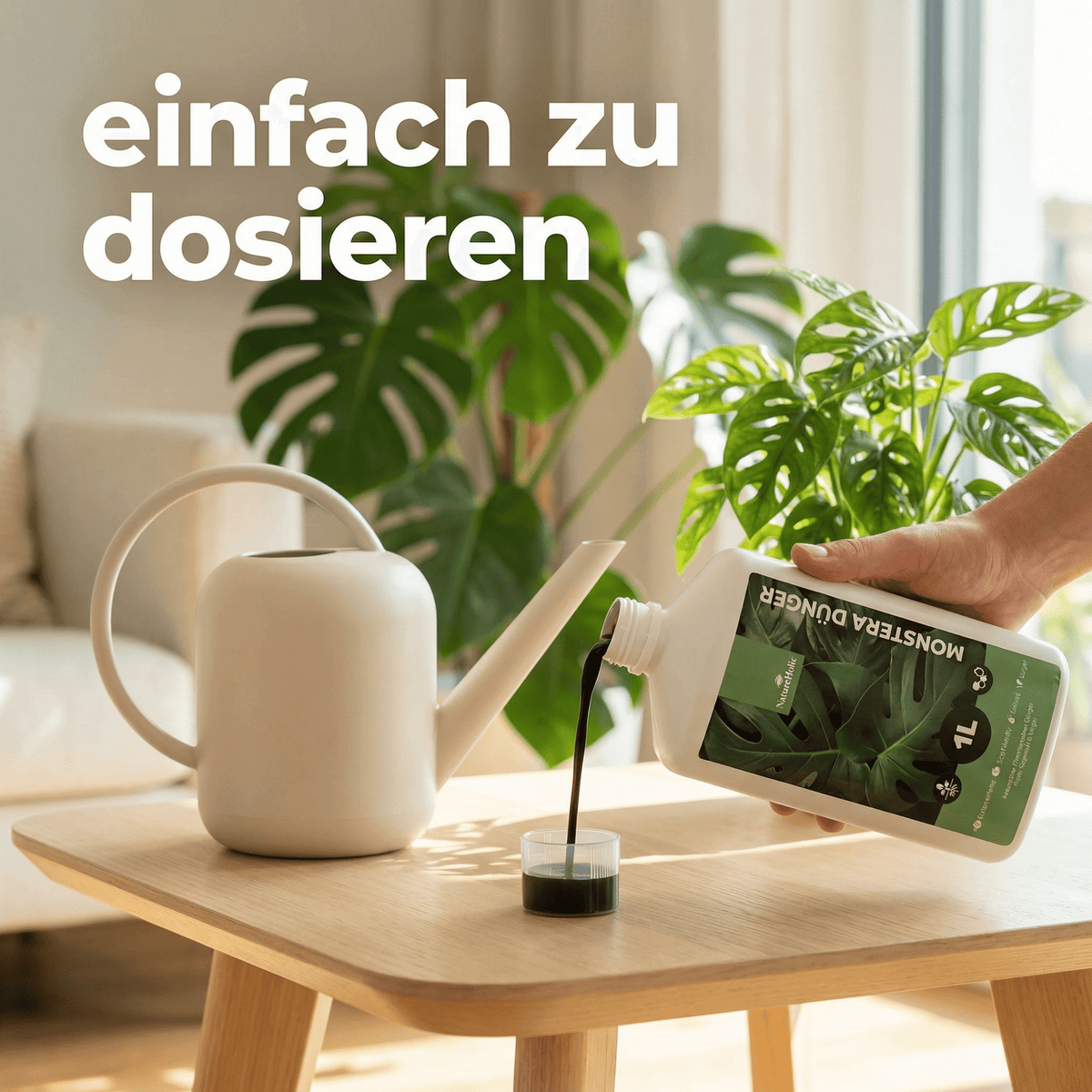NatureHolic Monstera Dünger - Biologischer Zimmerpflanzendünger - 1000ml