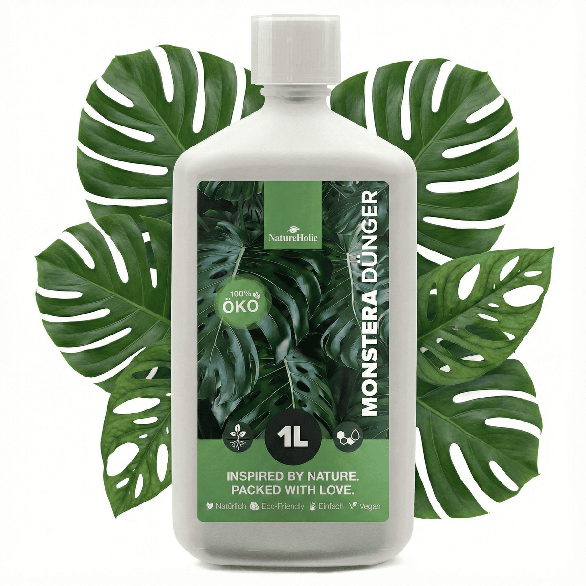 NatureHolic Monstera Dünger - Biologischer Zimmerpflanzendünger - 1000ml