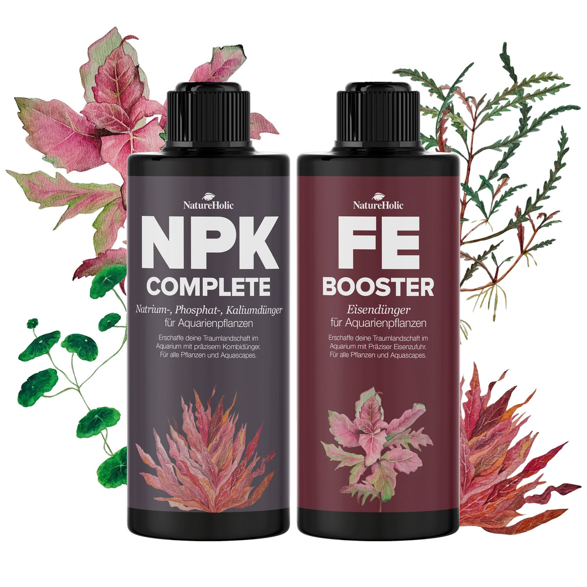 NatureHolic Dünger Starter-Set - Aquarium Flüssigdünger
