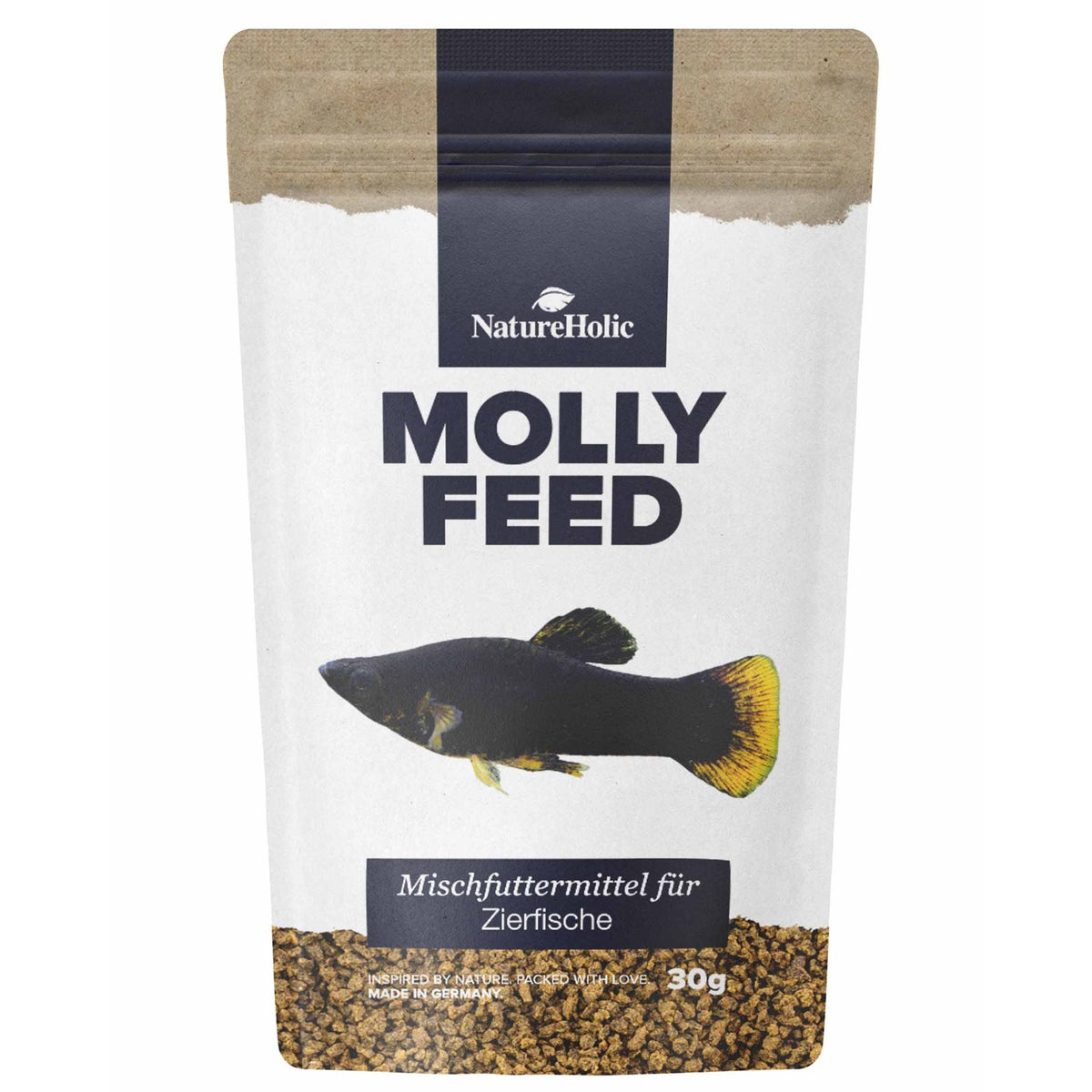 NatureHolic MollyFeed - Molly Futter - Fischfutter 30g
