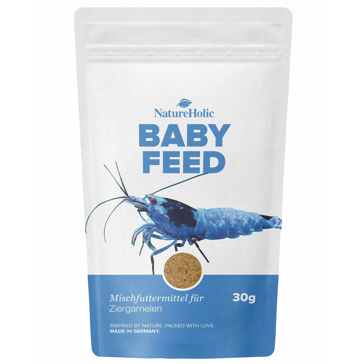 NatureHolic - Babyfeed Aufzuchtfutter für Garnelen - 30g