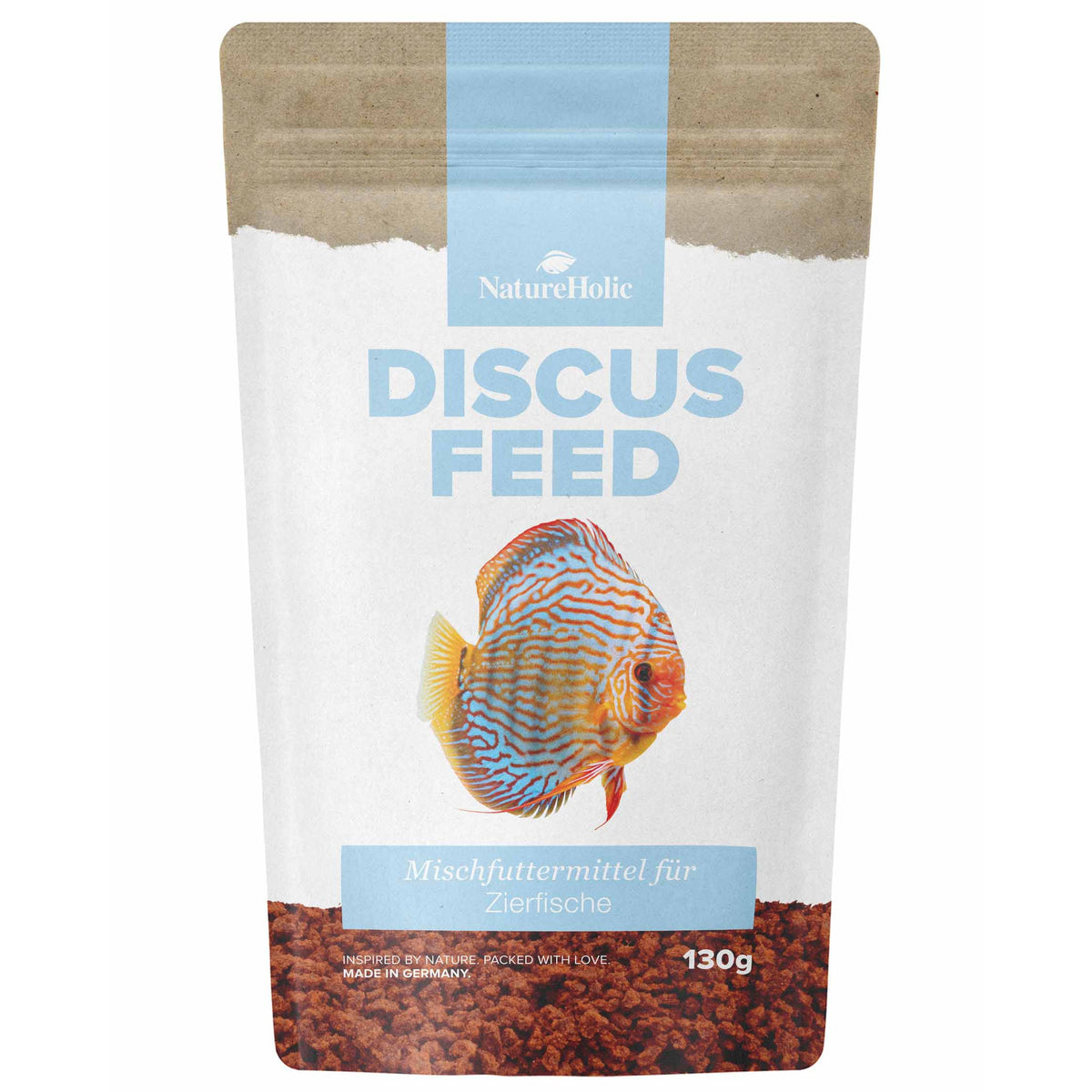 NatureHolic Discusfeed - 130g Granulatfutter für Diskusfische