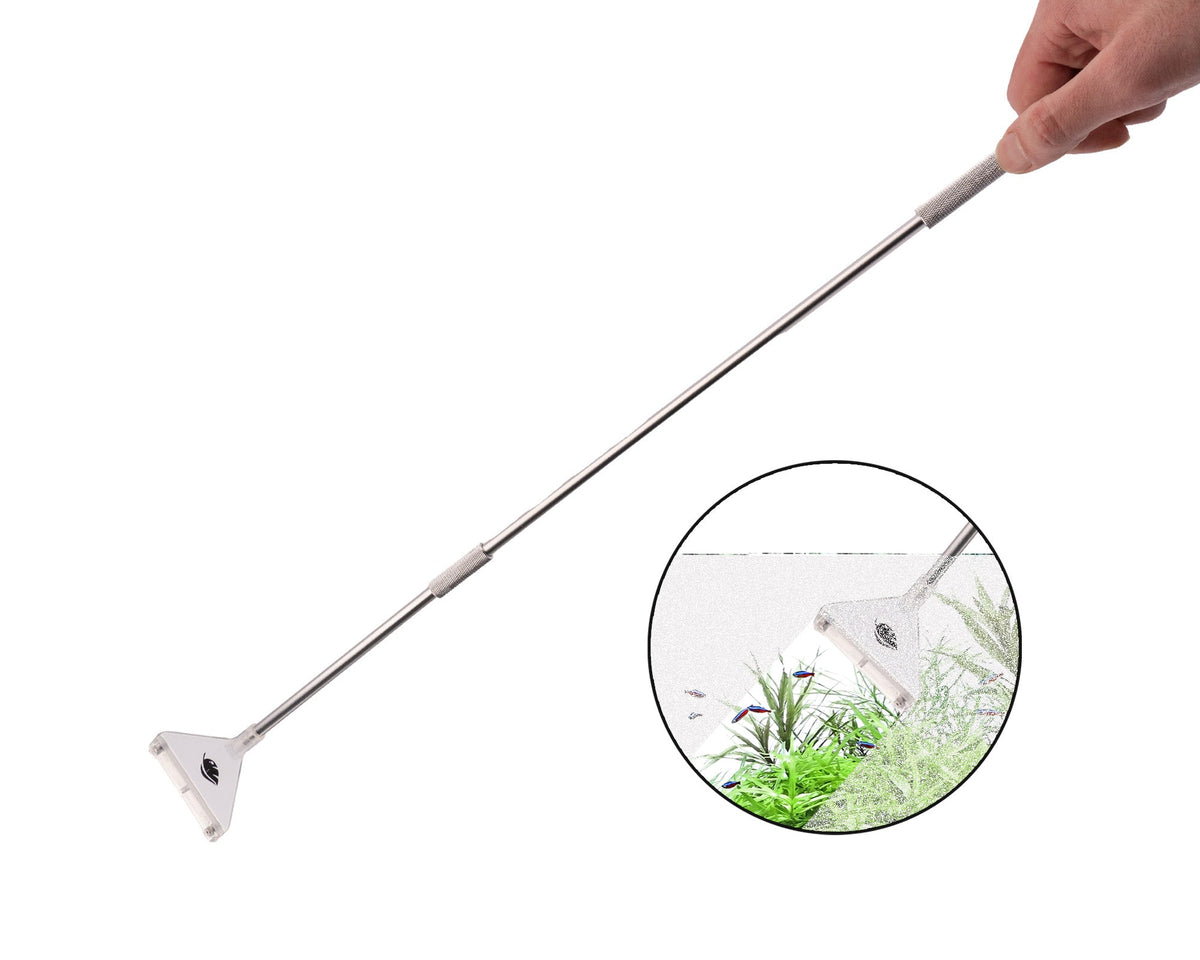 NatureHolic AlgaeScraper silver 46-64cm - Scheibenreiniger Aquarium mit Klinge