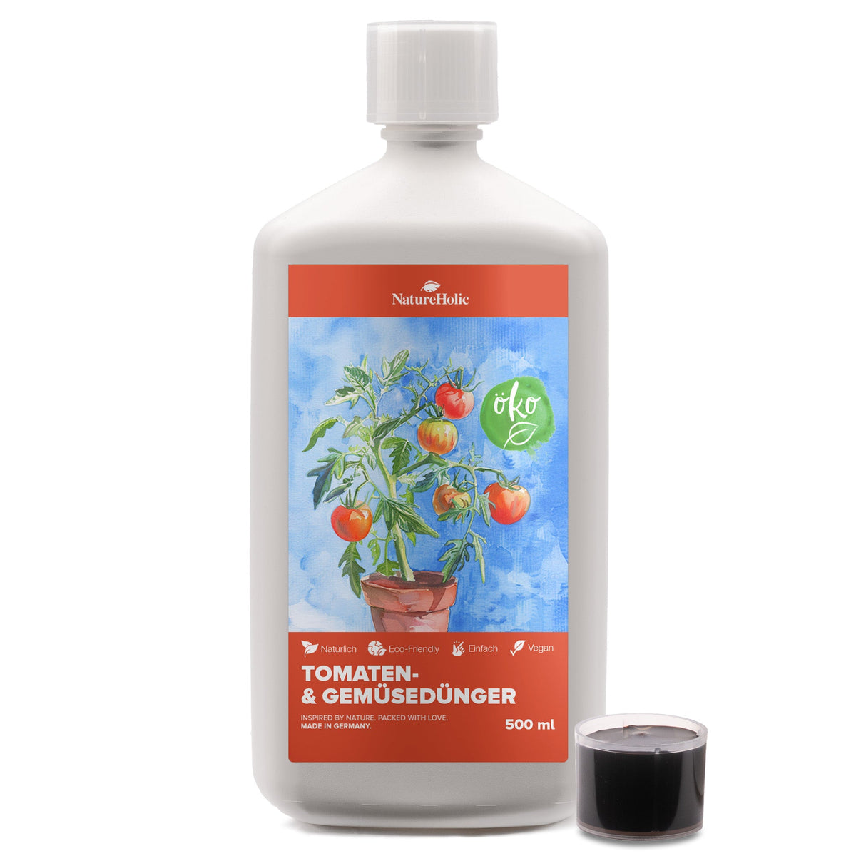 NatureHolic Tomaten- & Gemüsedünger - Gartendünger - 1000ml
