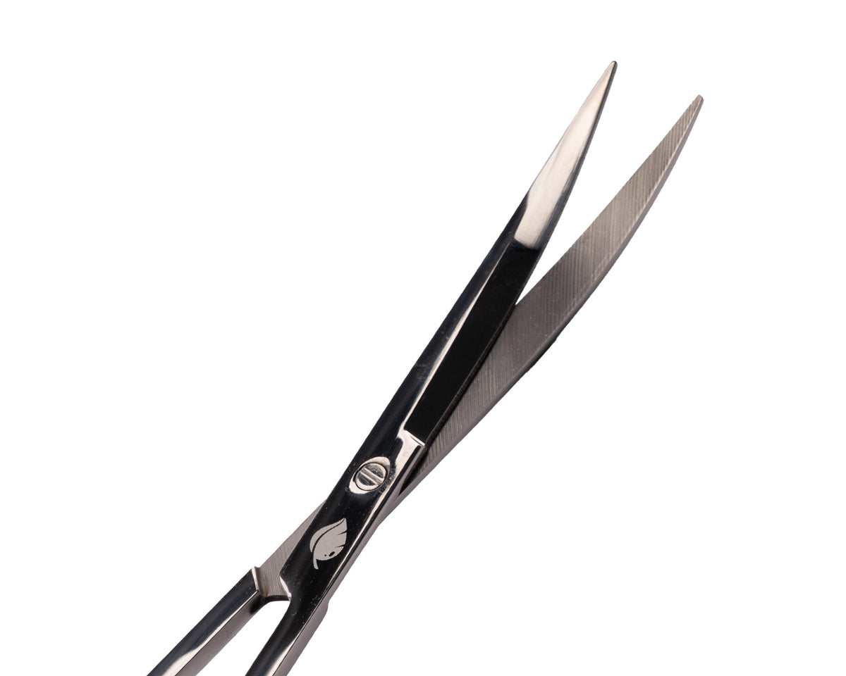 NatureHolic Scaping Scissors curved silver - 30cm silberne Pflanzenschere