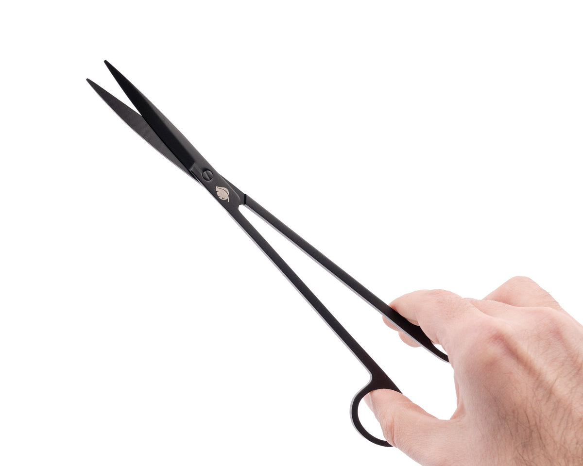 NatureHolic Scaping Scissors straight black - 25cm schwarze Pflanzenschere