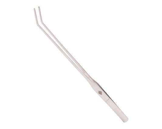 Tweezers curved silver