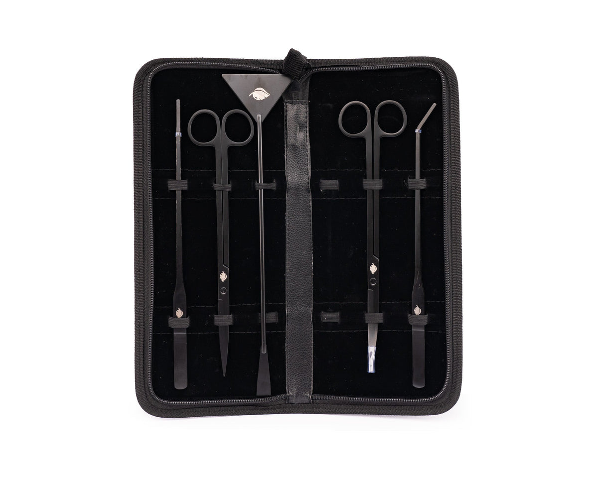 NatureHolic Aquascaping Set black - fünfteiliges Tool Set